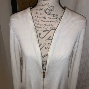 COPY - Calvin Klein with gold zipper cream cardig…